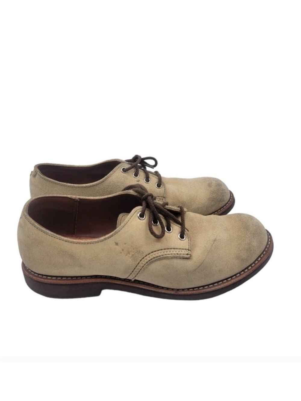 Red Wing Shoes Tan Suede Oxfords 8057